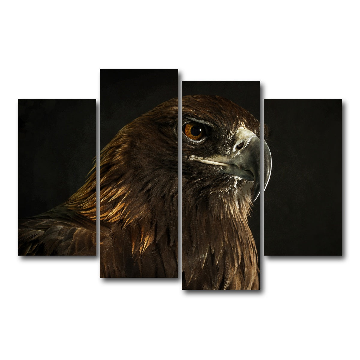 AUTO-MOCKUP WHITE | Golden Eagle | 4 Piece | Gallery Wrap Canvas | group=4_short