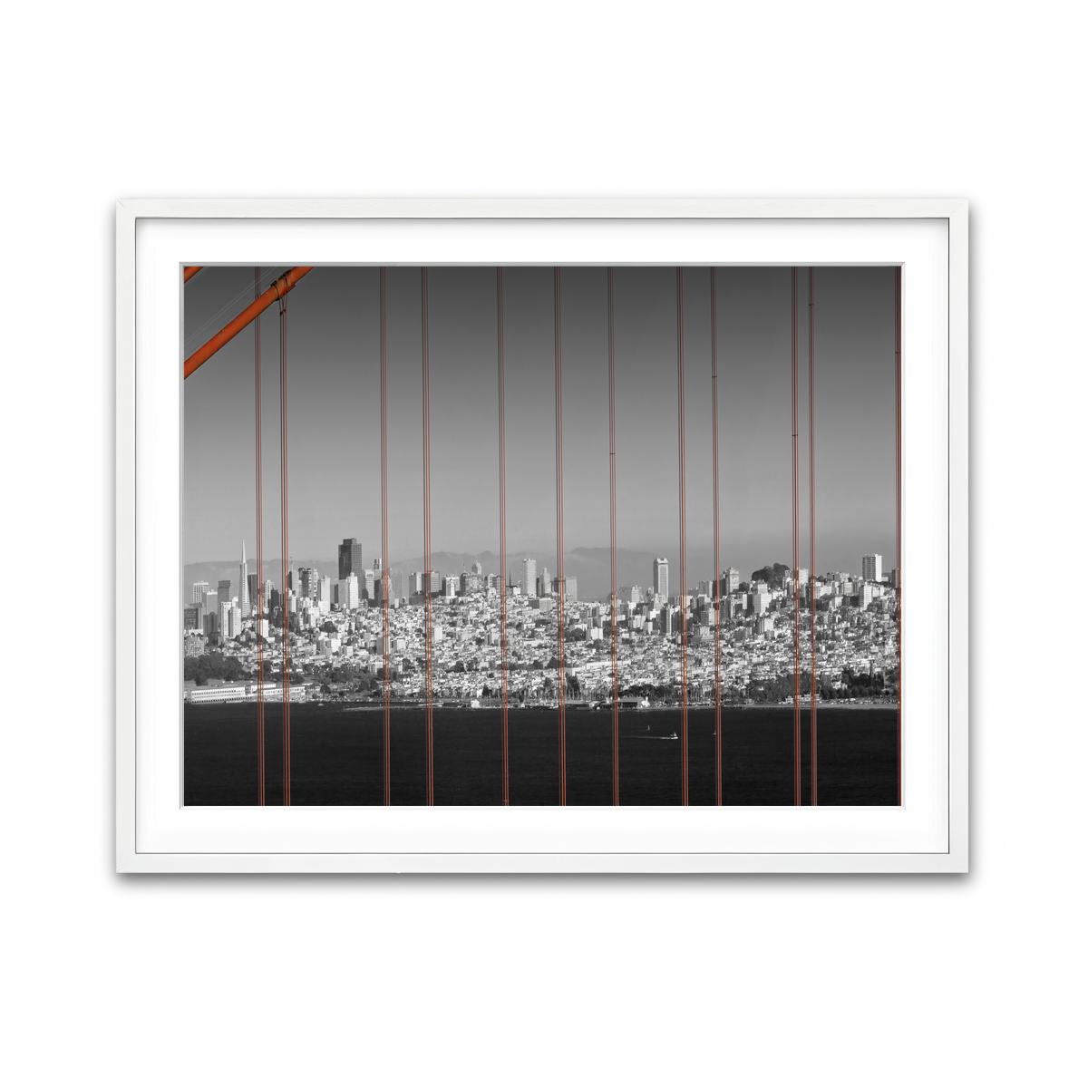 Framed Print 4x3 White