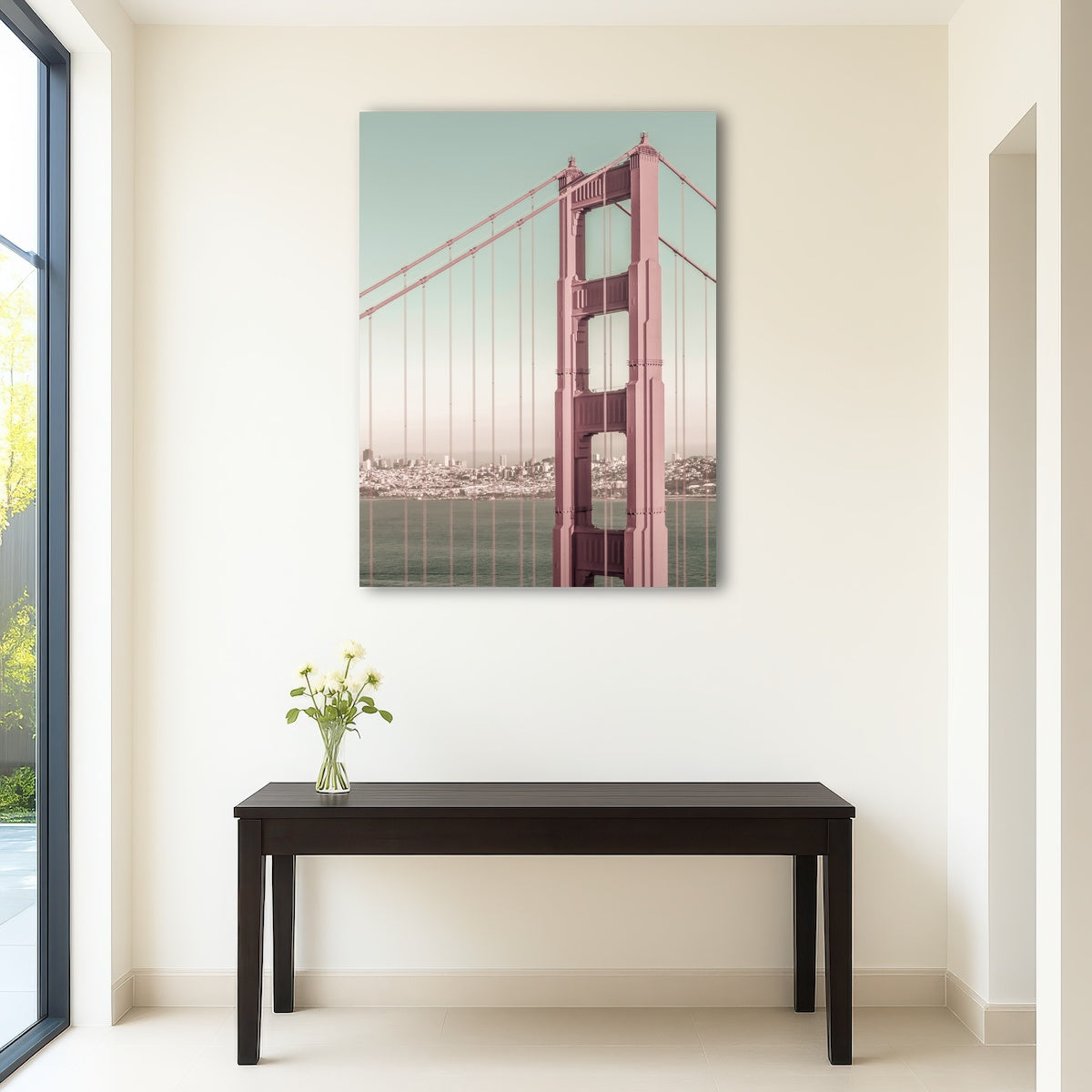 AUTO-MOCKUP ROOM | Golden Gate Bridge - urban vintage style