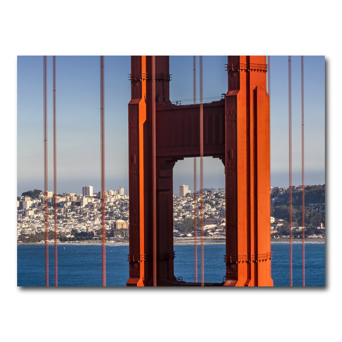 AUTO-MOCKUP WHITE | Golden Gate Bridge Panoramic | 1 Piece | Gallery Wrap Canvas | group=4x3