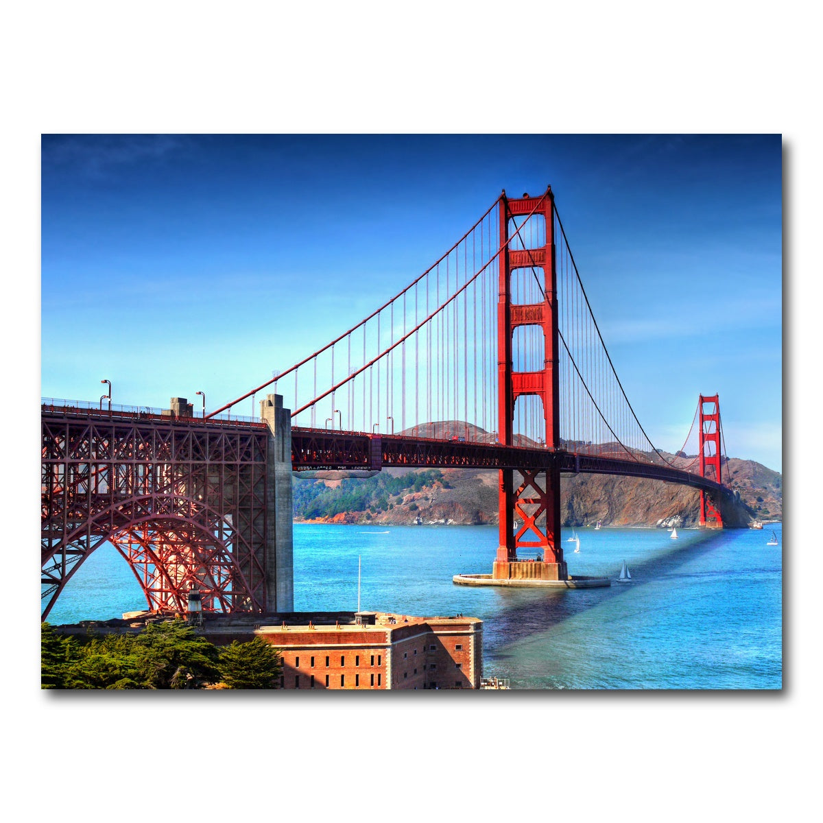 AUTO-MOCKUP WHITE | Golden Gate Bridge | 1 Piece | Gallery Wrap Canvas | group=4x3