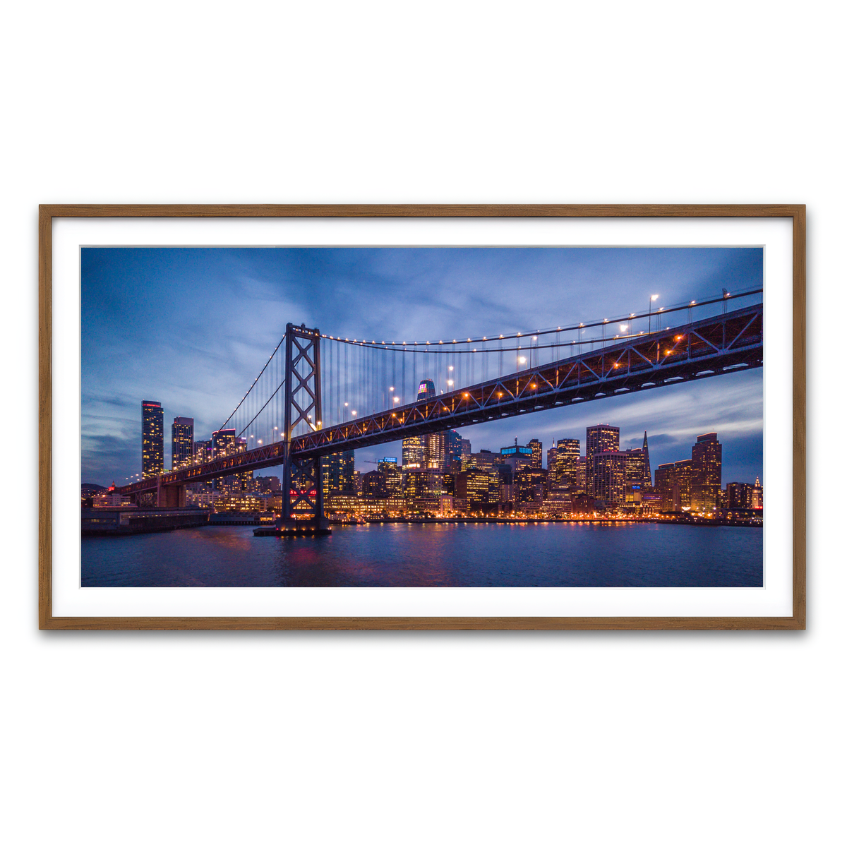 Framed Print 2x1 Walnut