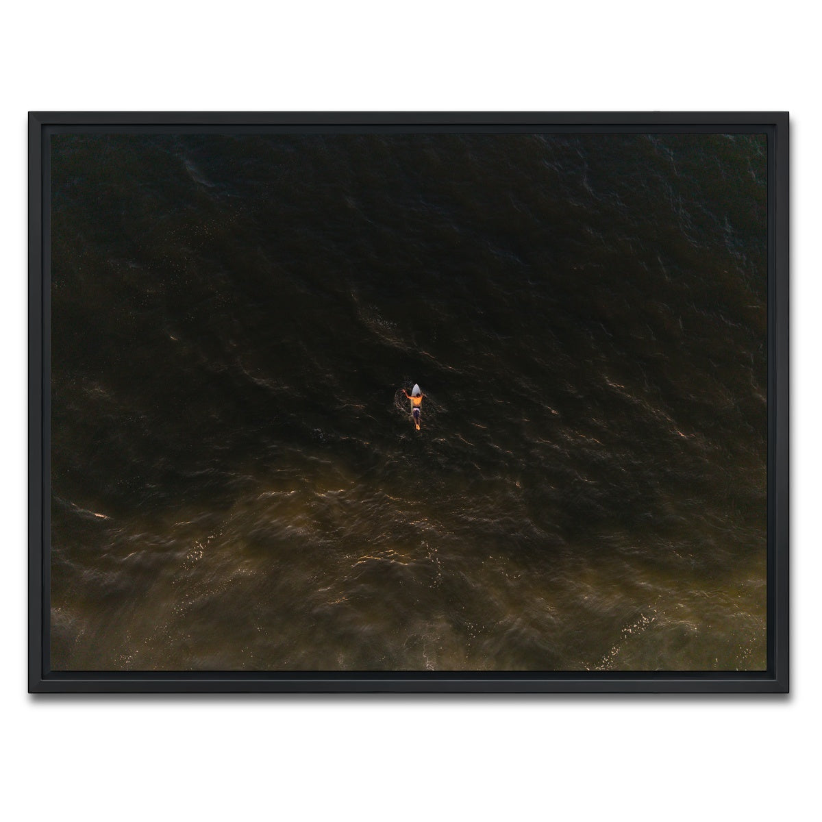 AUTO-MOCKUP WHITE | Golden Hour Drift | 1 Piece | Black Framed Canvas | group=4x3