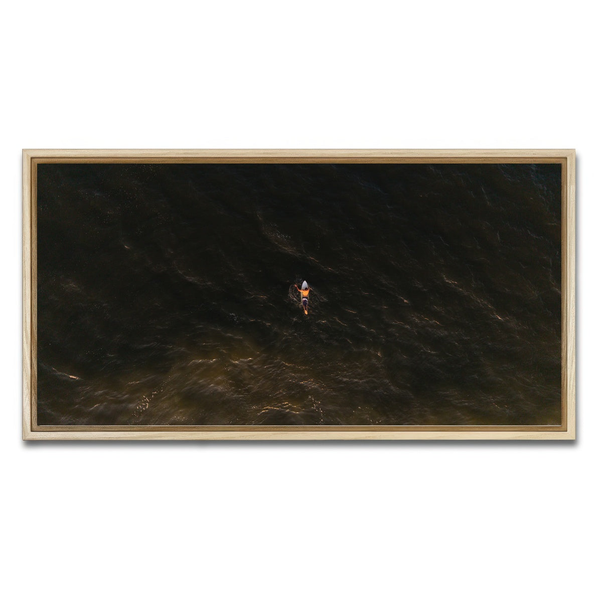 AUTO-MOCKUP WHITE | Golden Hour Drift | 1 Piece | Natural Framed Canvas | group=2x1