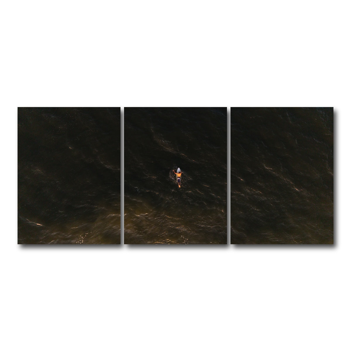 AUTO-MOCKUP WHITE | Golden Hour Drift | 3 Piece | Gallery Wrap Canvas | group=18x24