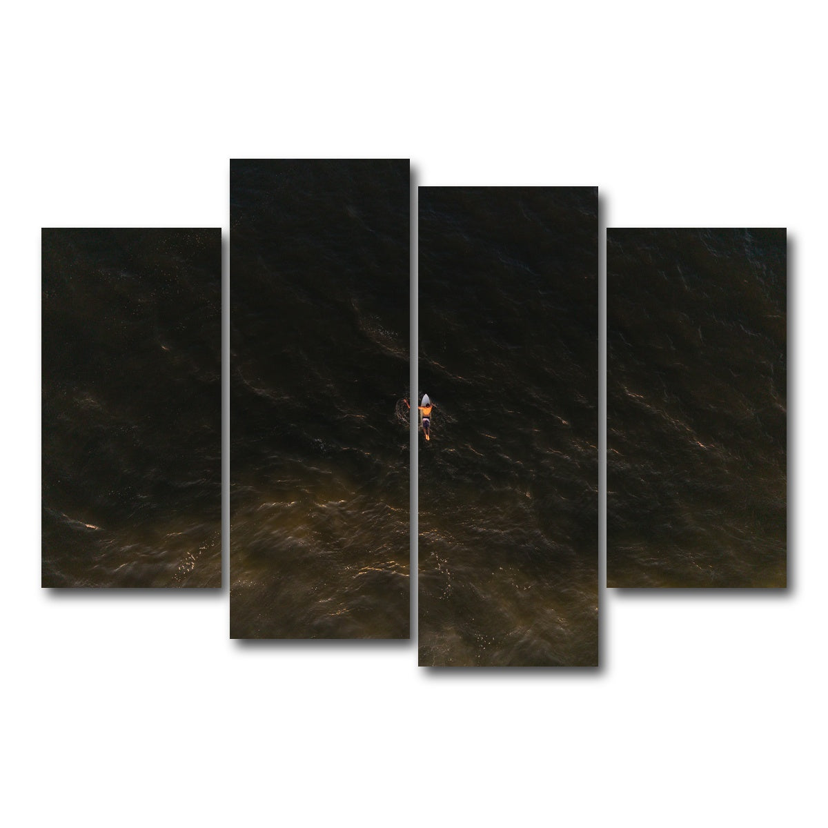 AUTO-MOCKUP WHITE | Golden Hour Drift | 4 Piece | Gallery Wrap Canvas | group=4_short