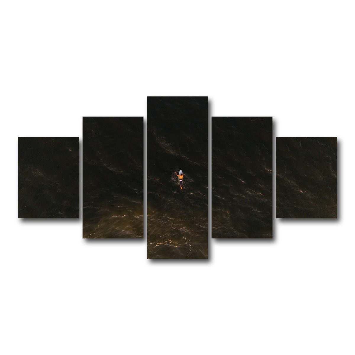 AUTO-MOCKUP WHITE | Golden Hour Drift | 5 Piece | Gallery Wrap Canvas | group=5_short