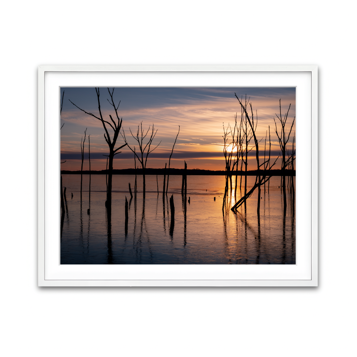 Framed Print 4x3 White