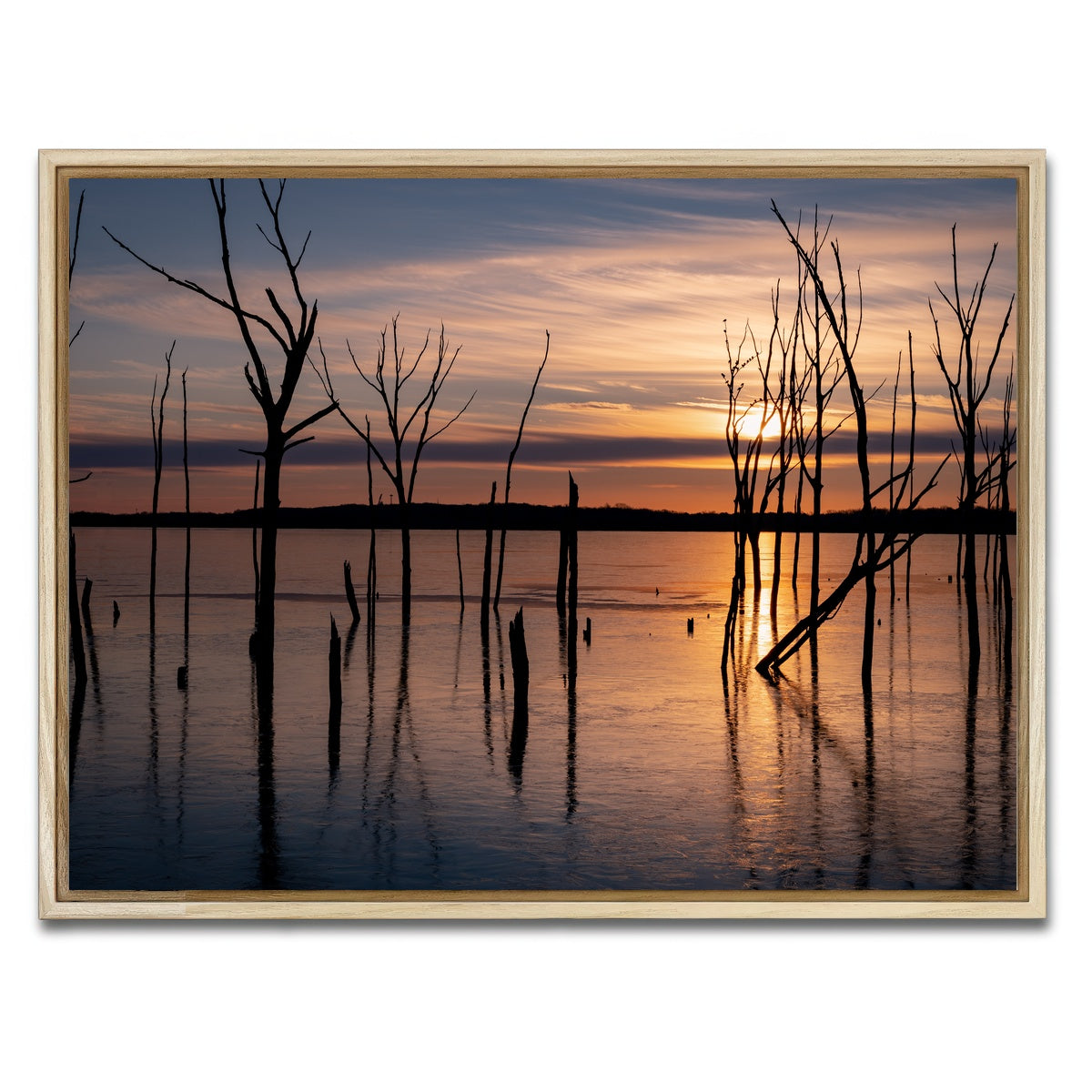 AUTO-MOCKUP WHITE | Golden Hour | 1 Piece | Natural Framed Canvas | group=4x3