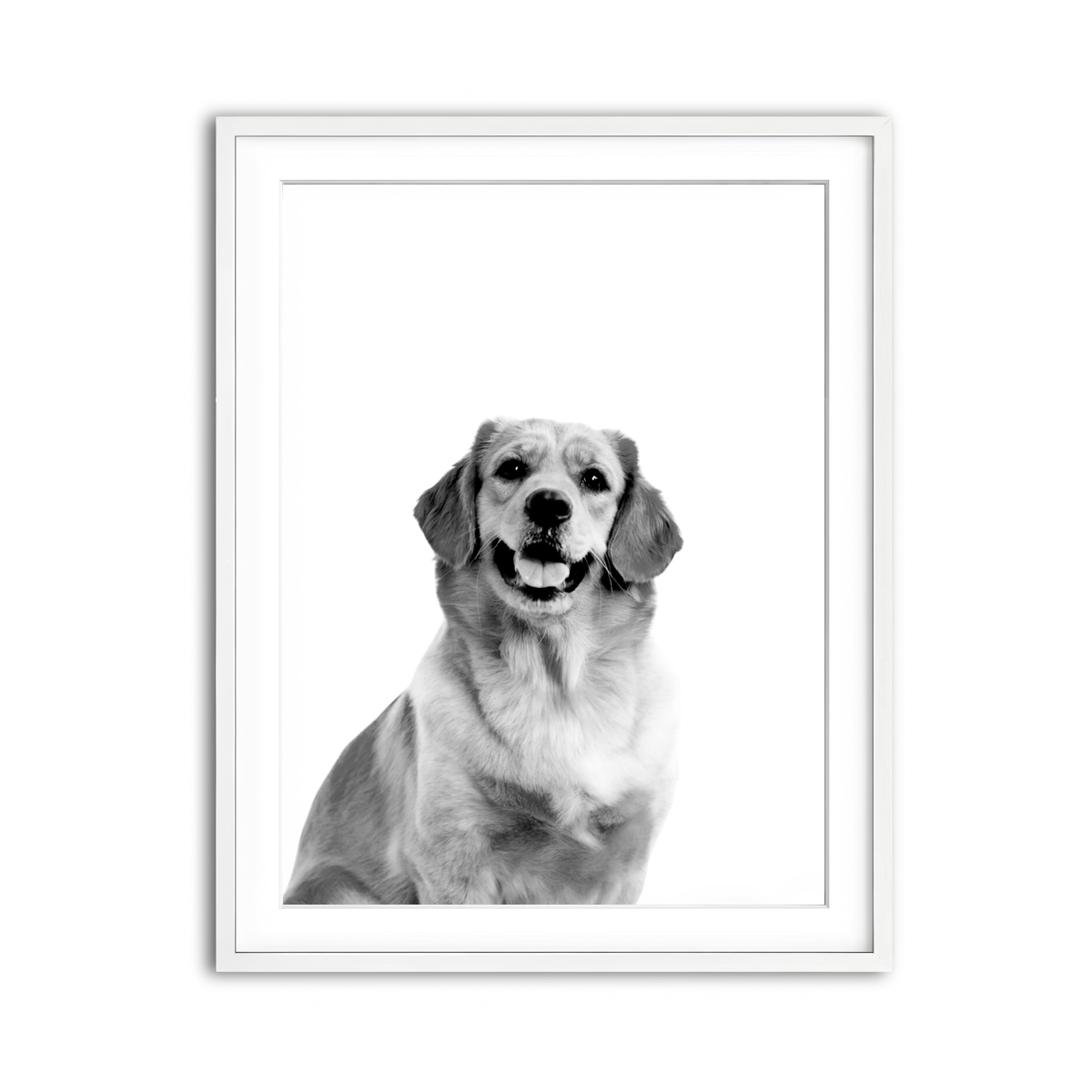 Framed Print 3x4 White