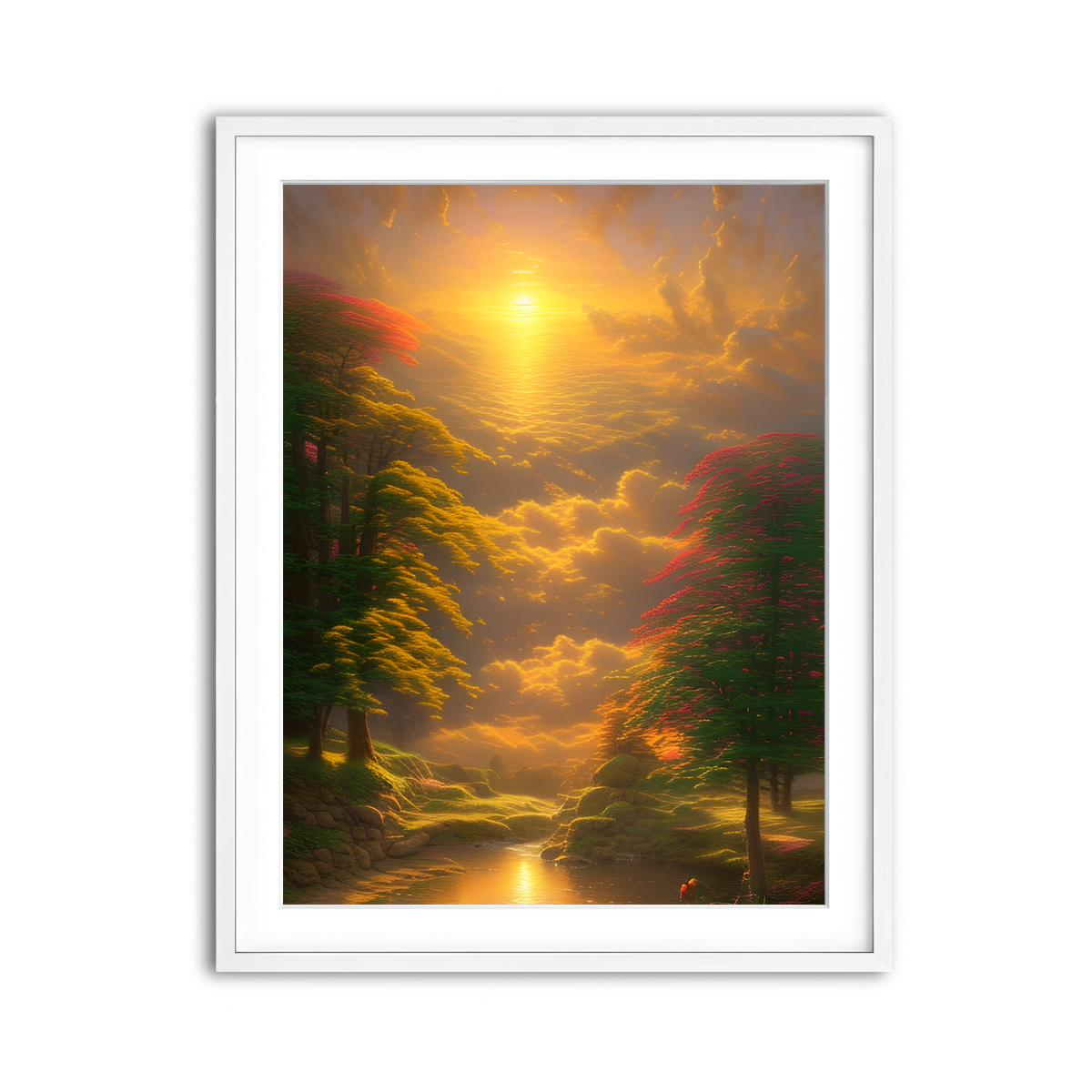 Framed Print 3x4 White