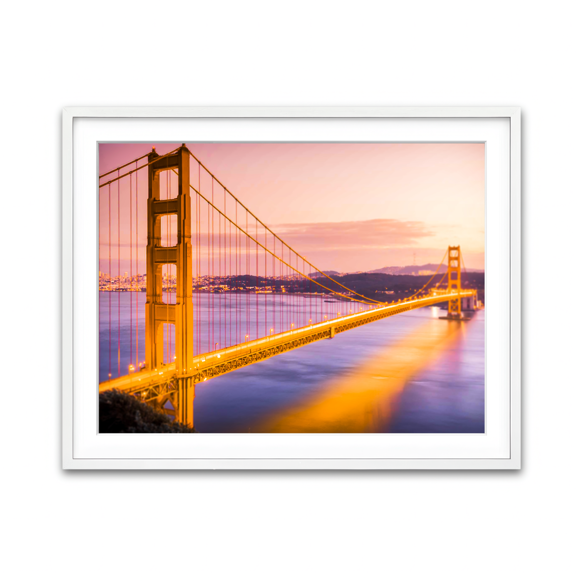 Framed Print 4x3 White