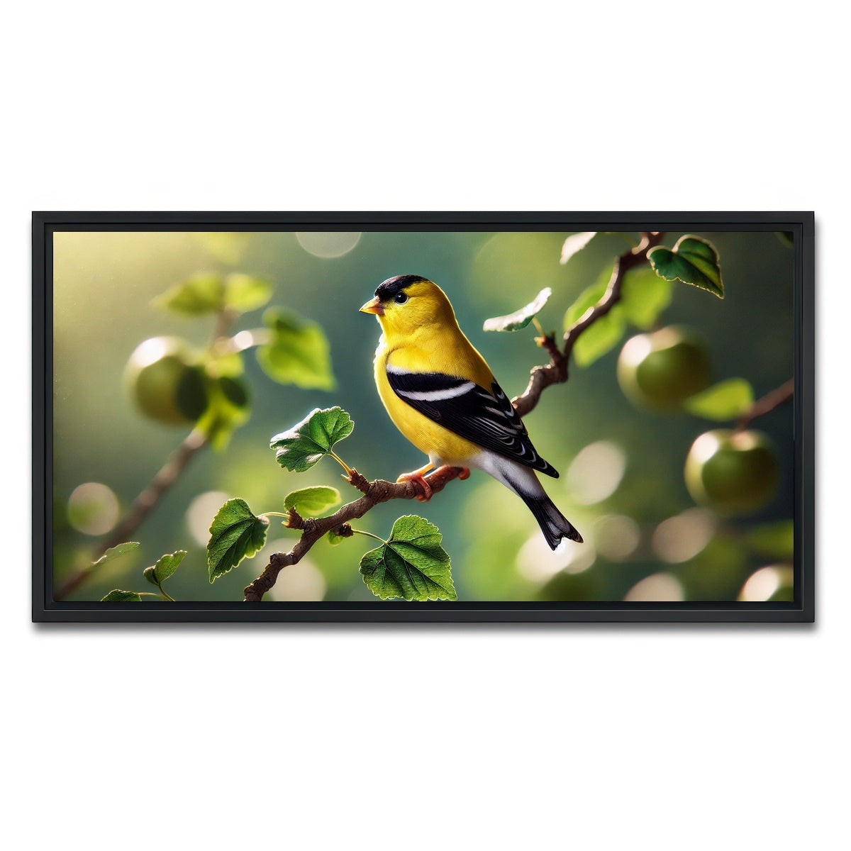 AUTO-MOCKUP WHITE | Goldfinch | 1 Piece | Black Framed Canvas | group=2x1