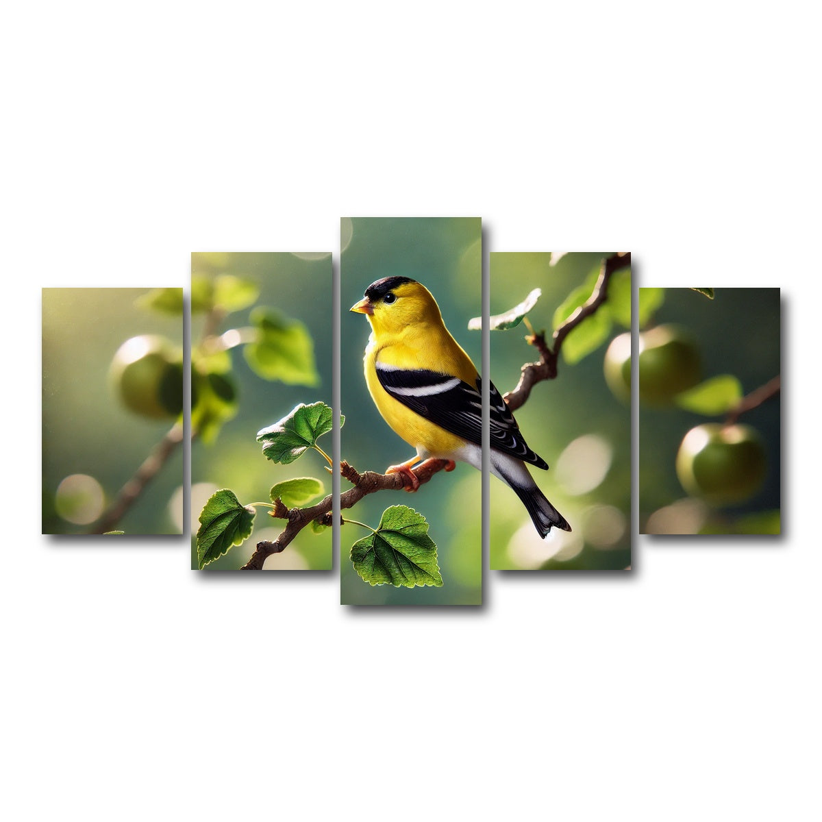 AUTO-MOCKUP WHITE | Goldfinch | 5 Piece | Gallery Wrap Canvas | group=5_normal