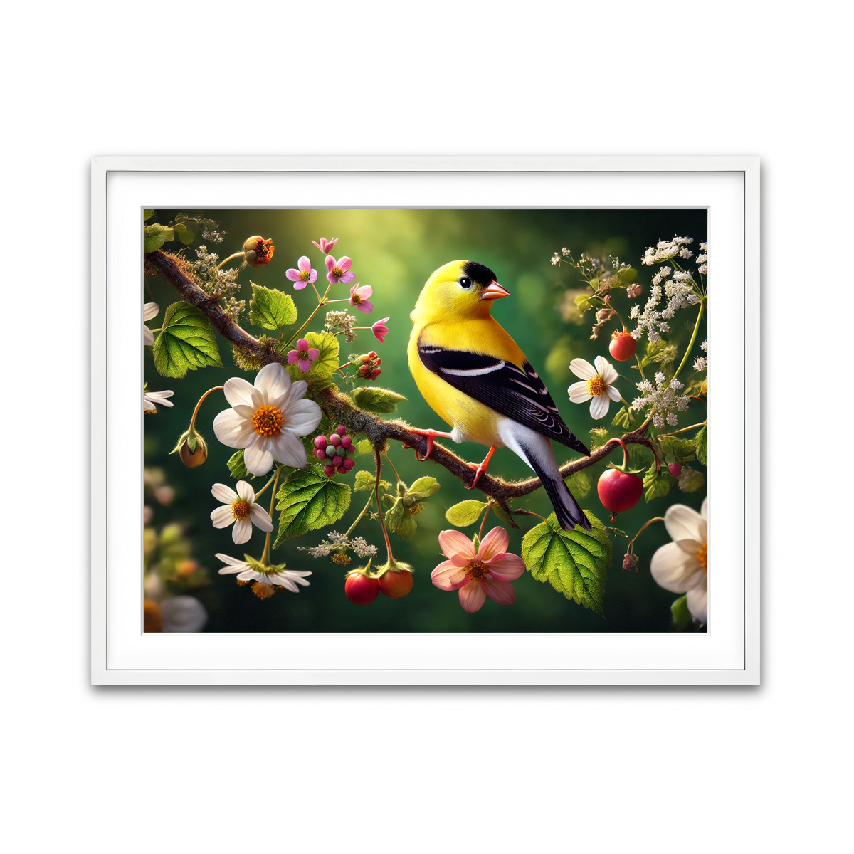 Framed Print 4x3 White