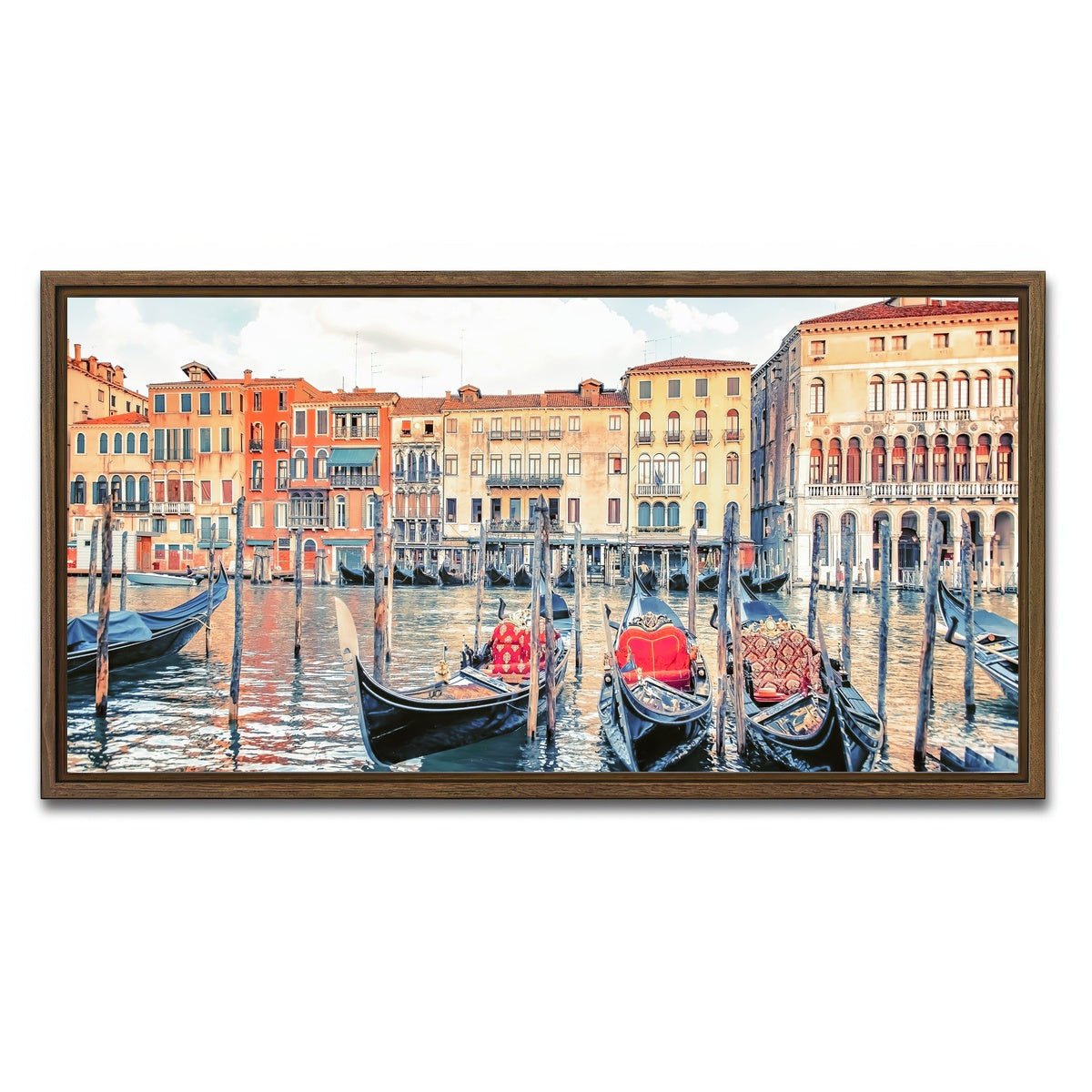 AUTO-MOCKUP WHITE | Gondolas | 1 Piece | Walnut Framed Canvas | group=2x1