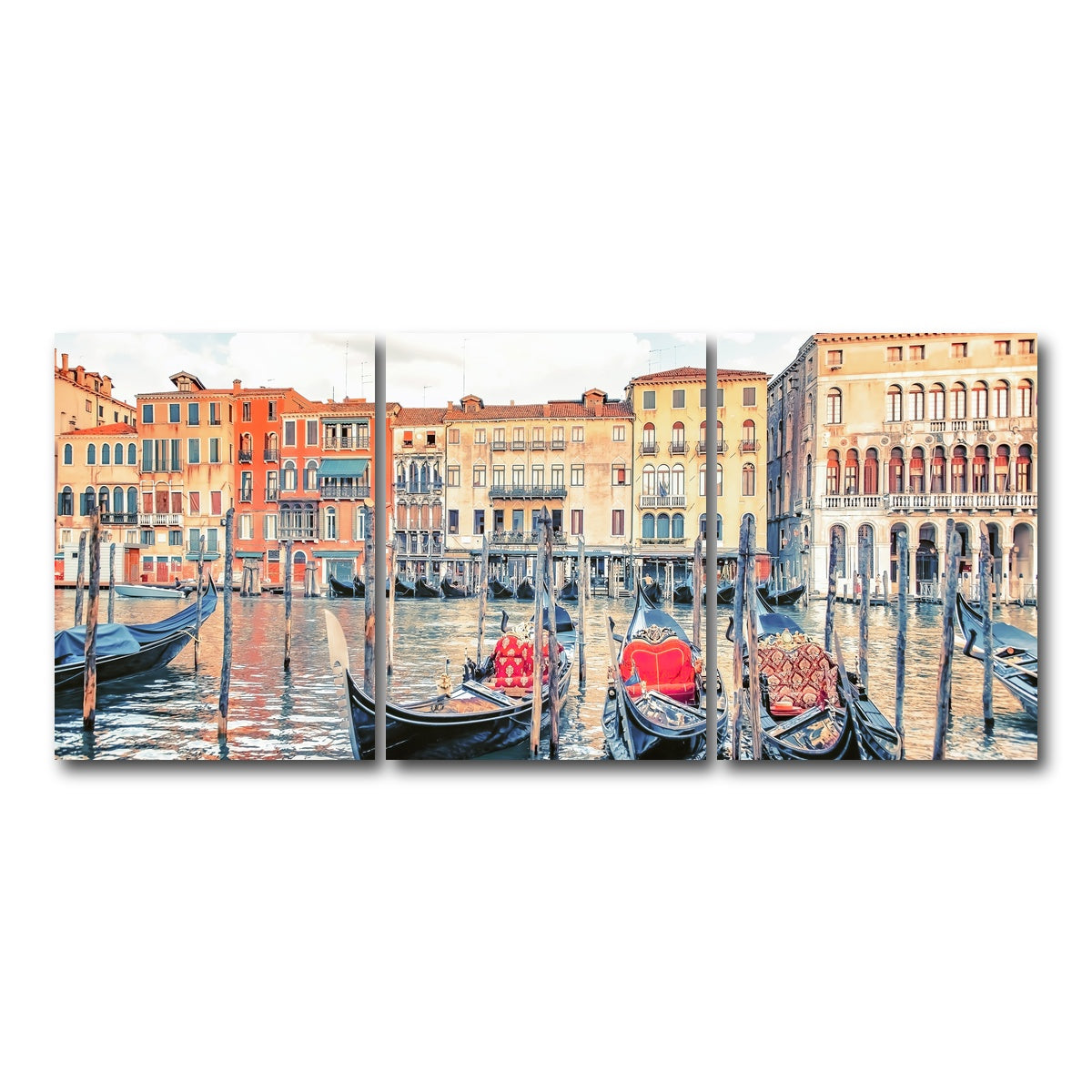 AUTO-MOCKUP WHITE | Gondolas | 3 Piece | Gallery Wrap Canvas | group=18x24