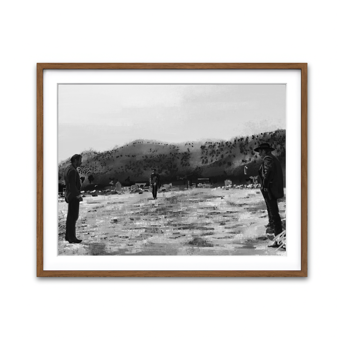 Framed Print 4x3 Walnut