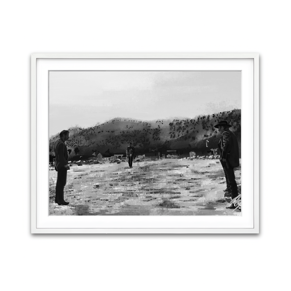 Framed Print 4x3 White