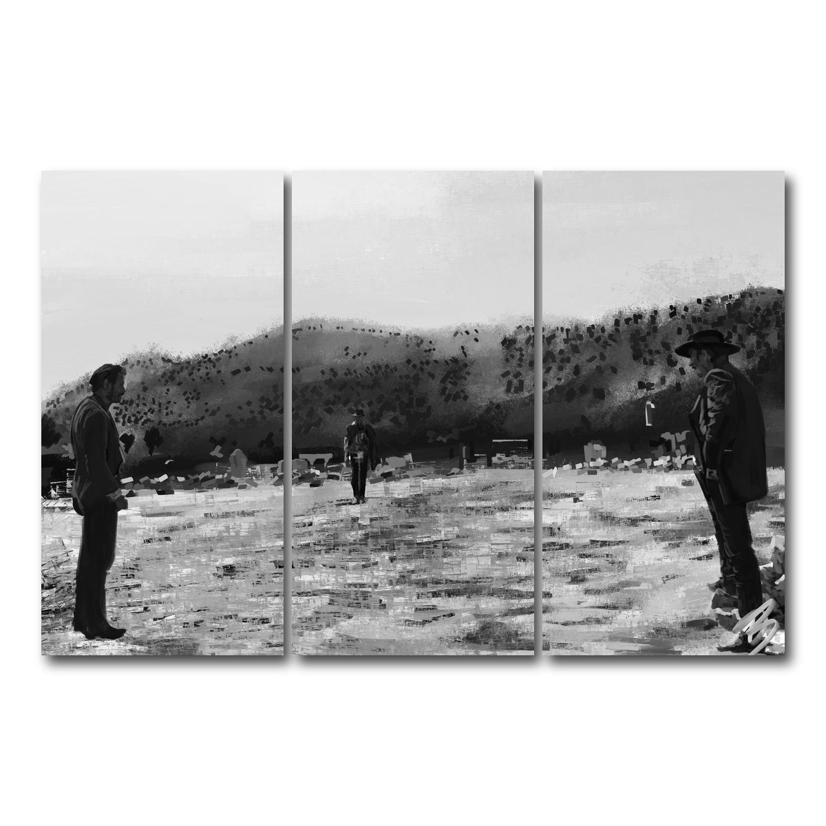 AUTO-MOCKUP WHITE | Good Bad Ugly | 3 Piece | Gallery Wrap Canvas | group=12x24