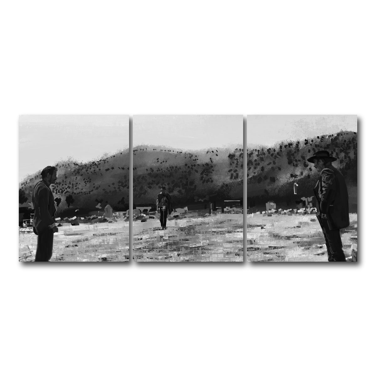 AUTO-MOCKUP WHITE | Good Bad Ugly | 3 Piece | Gallery Wrap Canvas | group=18x24