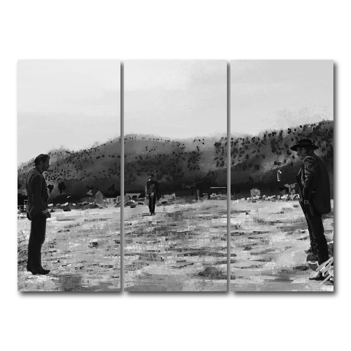 AUTO-MOCKUP WHITE | Good Bad Ugly | 3 Piece | Gallery Wrap Canvas | group=8x18