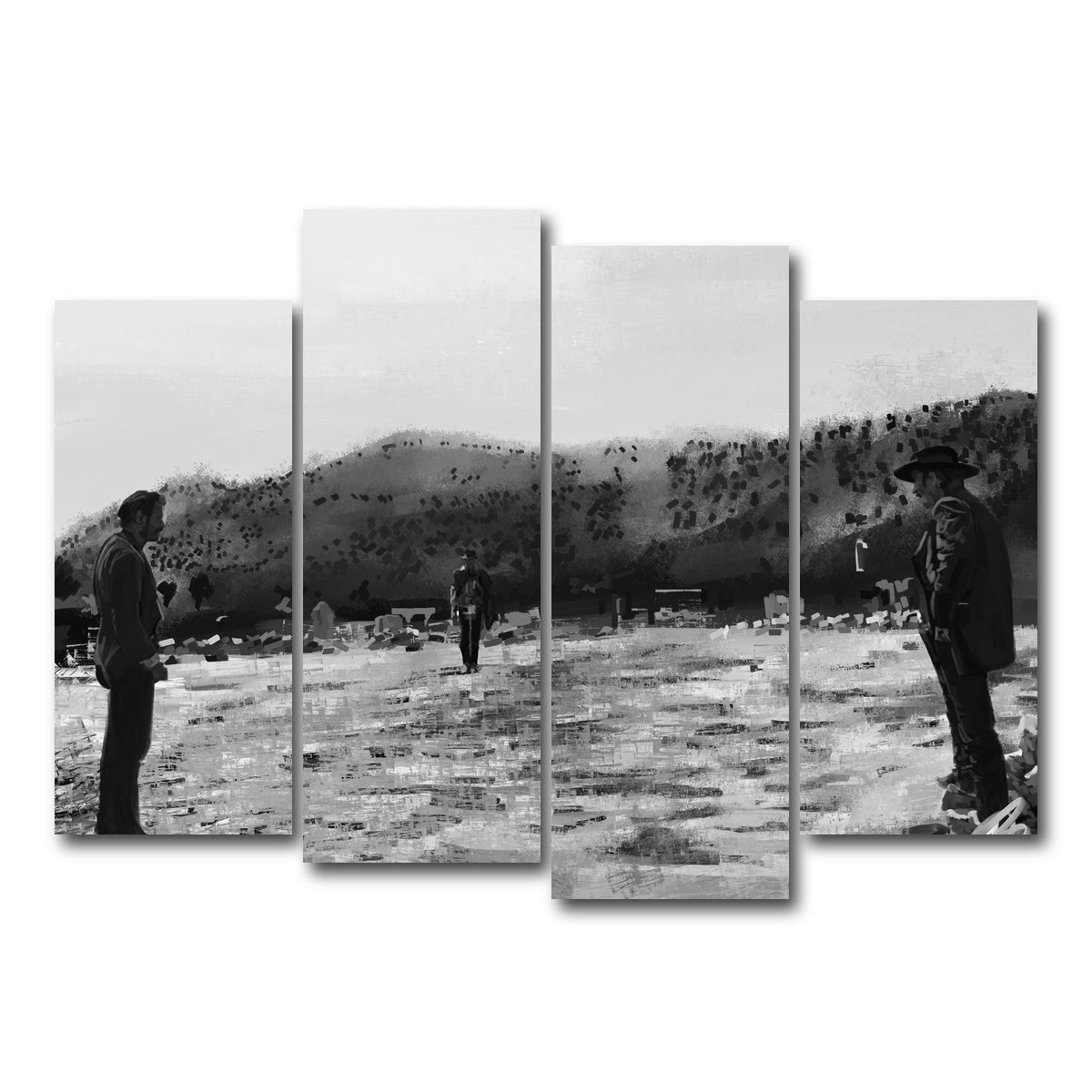 AUTO-MOCKUP WHITE | Good Bad Ugly | 4 Piece | Gallery Wrap Canvas | group=4_normal