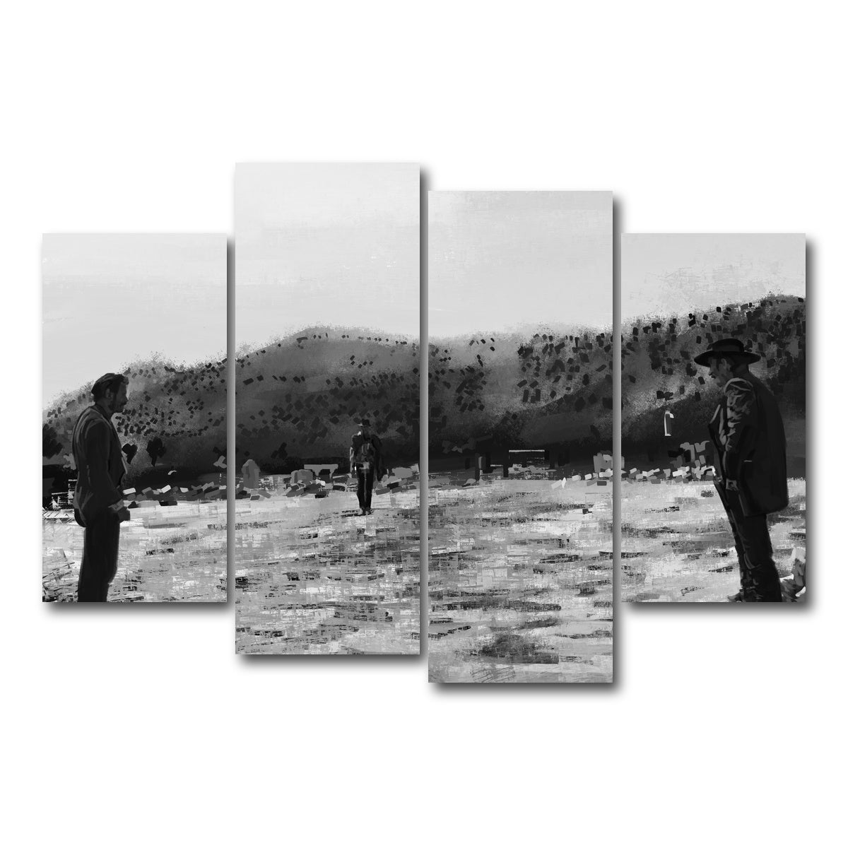 AUTO-MOCKUP WHITE | Good Bad Ugly | 4 Piece | Gallery Wrap Canvas | group=4_short