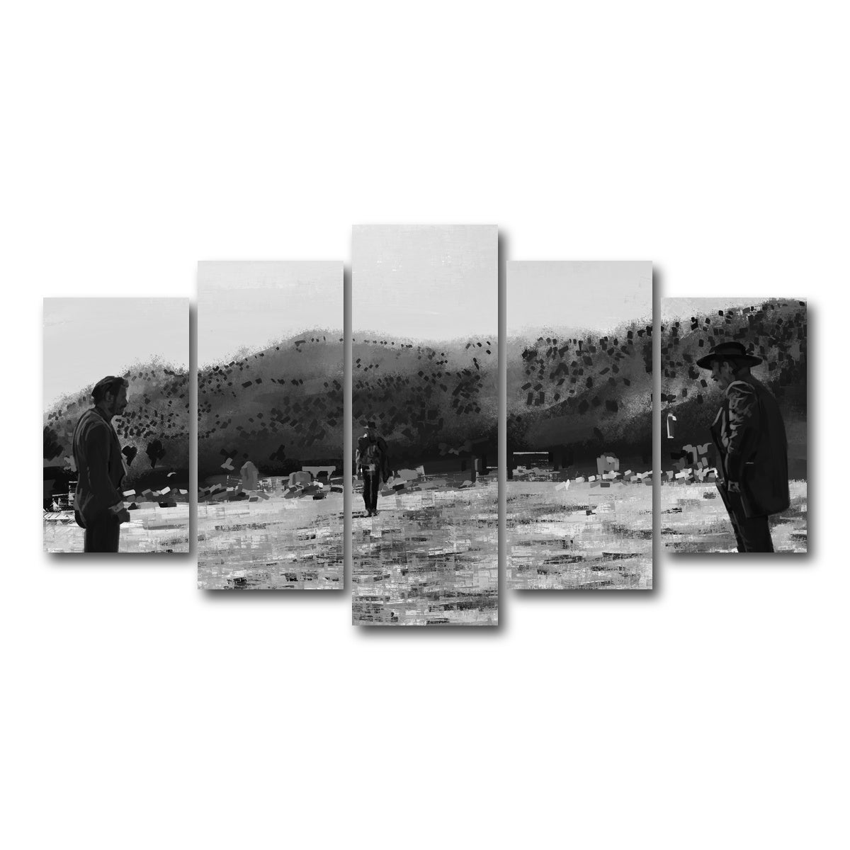 AUTO-MOCKUP WHITE | Good Bad Ugly | 5 Piece | Gallery Wrap Canvas | group=5_normal