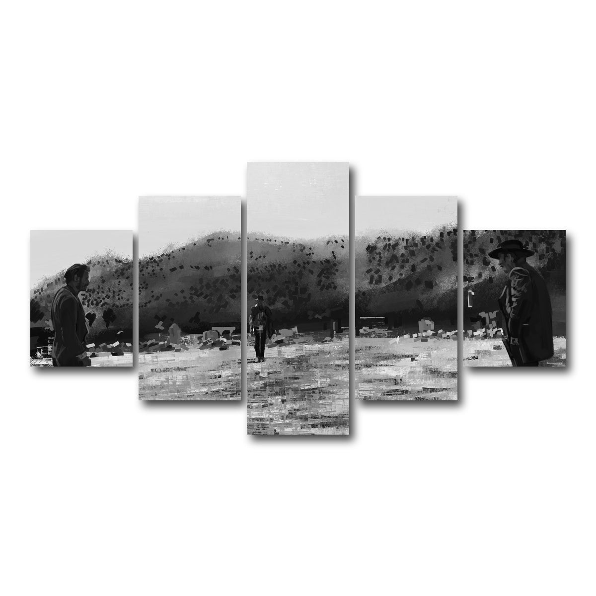 AUTO-MOCKUP WHITE | Good Bad Ugly | 5 Piece | Gallery Wrap Canvas | group=5_short