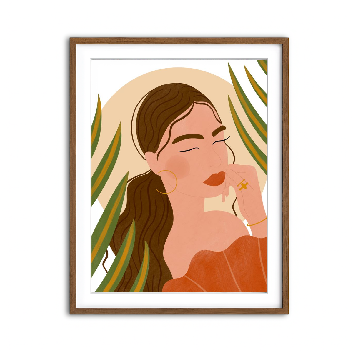 Framed Print 3x4 Walnut