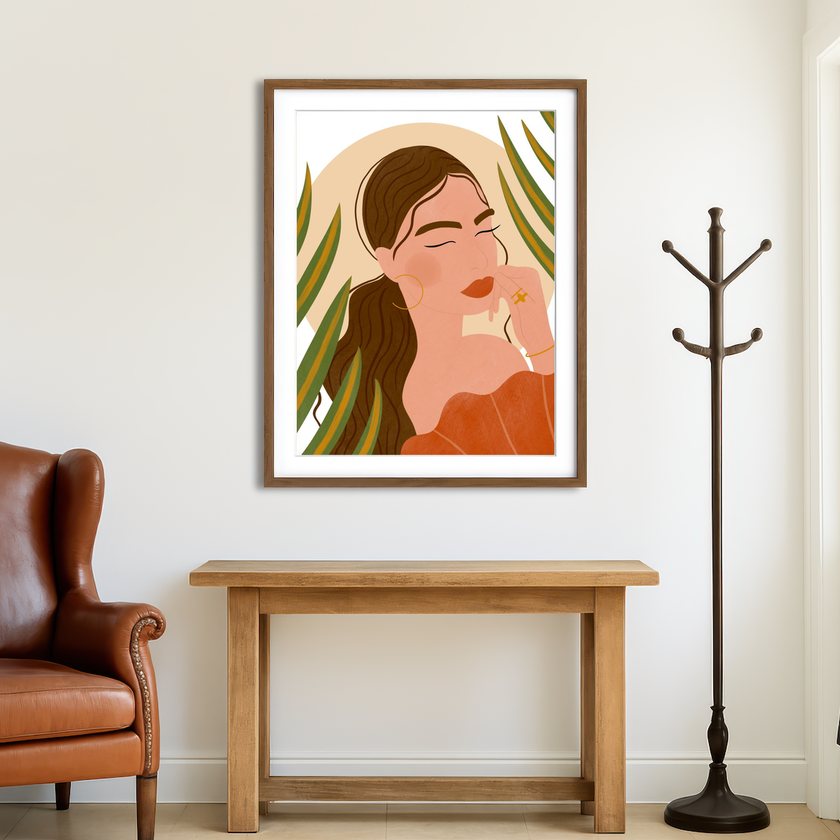 AUTO-MOCKUP ROOM | Good Thinking Girl Wall Art