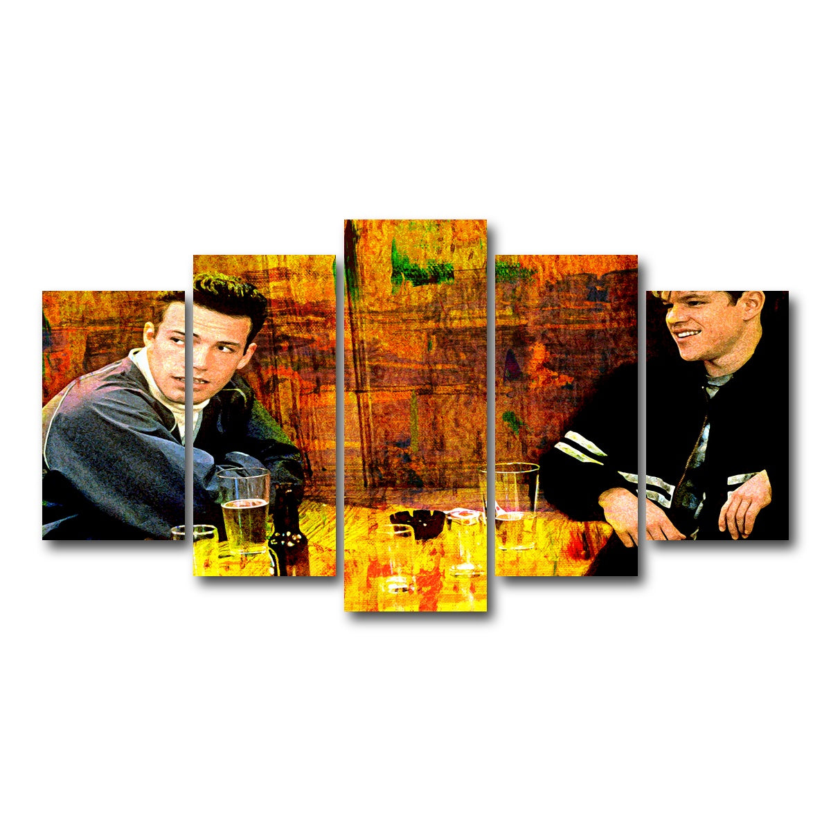 AUTO-MOCKUP WHITE | Good Will Hunting | 5 Piece | Gallery Wrap Canvas | group=5_normal