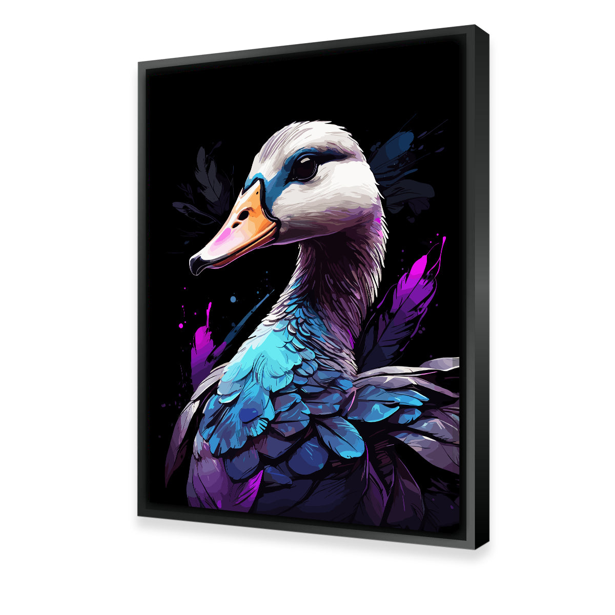 Goose Animal Colorful Wall Art