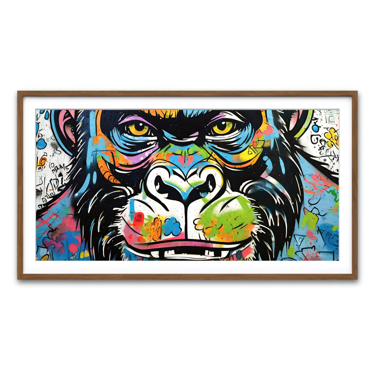 Framed Print 2x1 Walnut