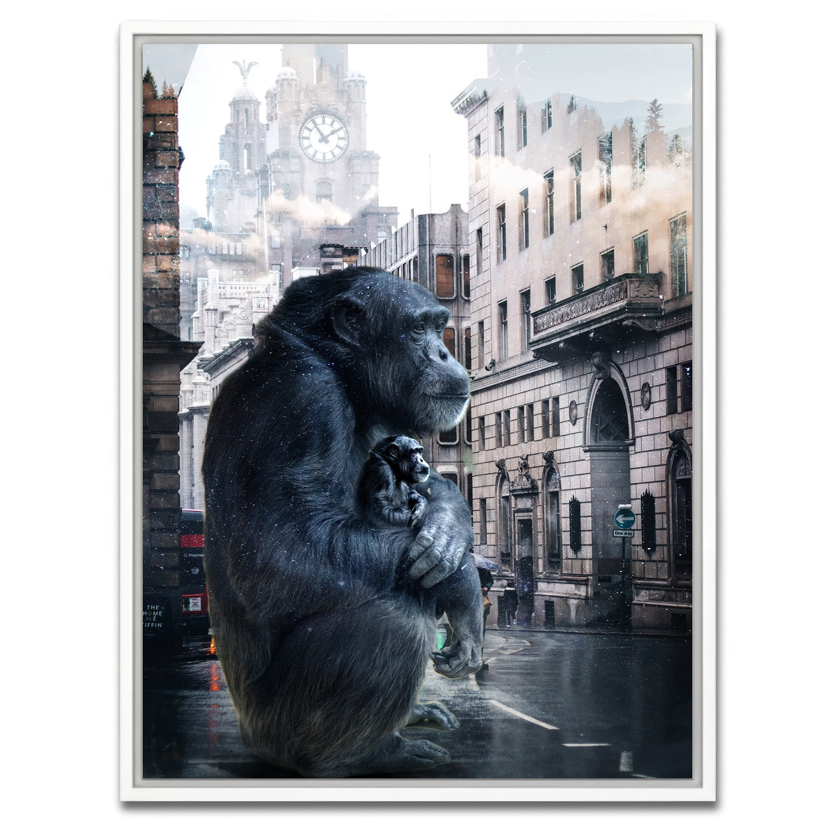 AUTO-MOCKUP WHITE | Gorilla | 1 Piece | White Framed Canvas | group=3x4