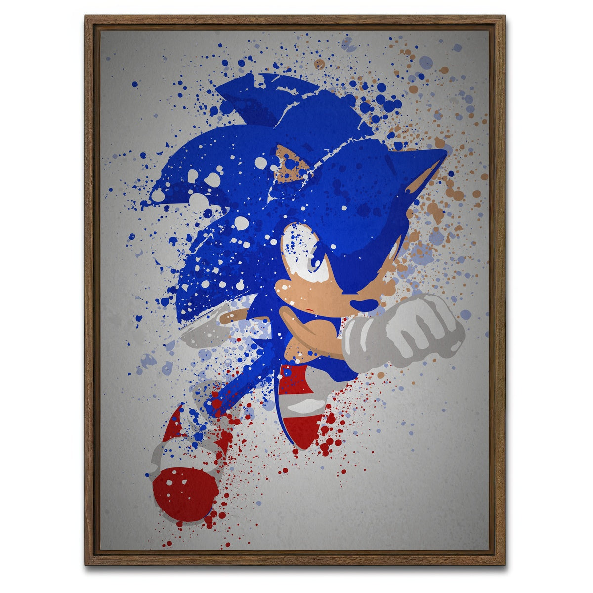 AUTO-MOCKUP WHITE | Gotta Go Fast | 1 Piece | Walnut Framed Canvas | group=3x4