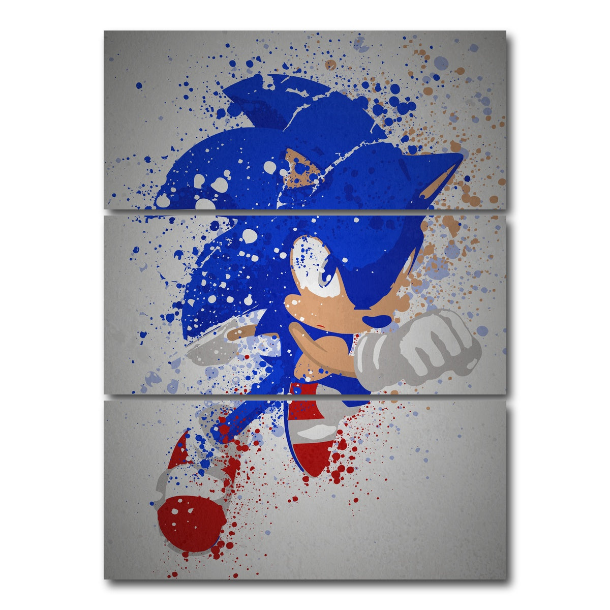 AUTO-MOCKUP WHITE | Gotta Go Fast | 3 Piece | Gallery Wrap Canvas | group=8x18_stacked