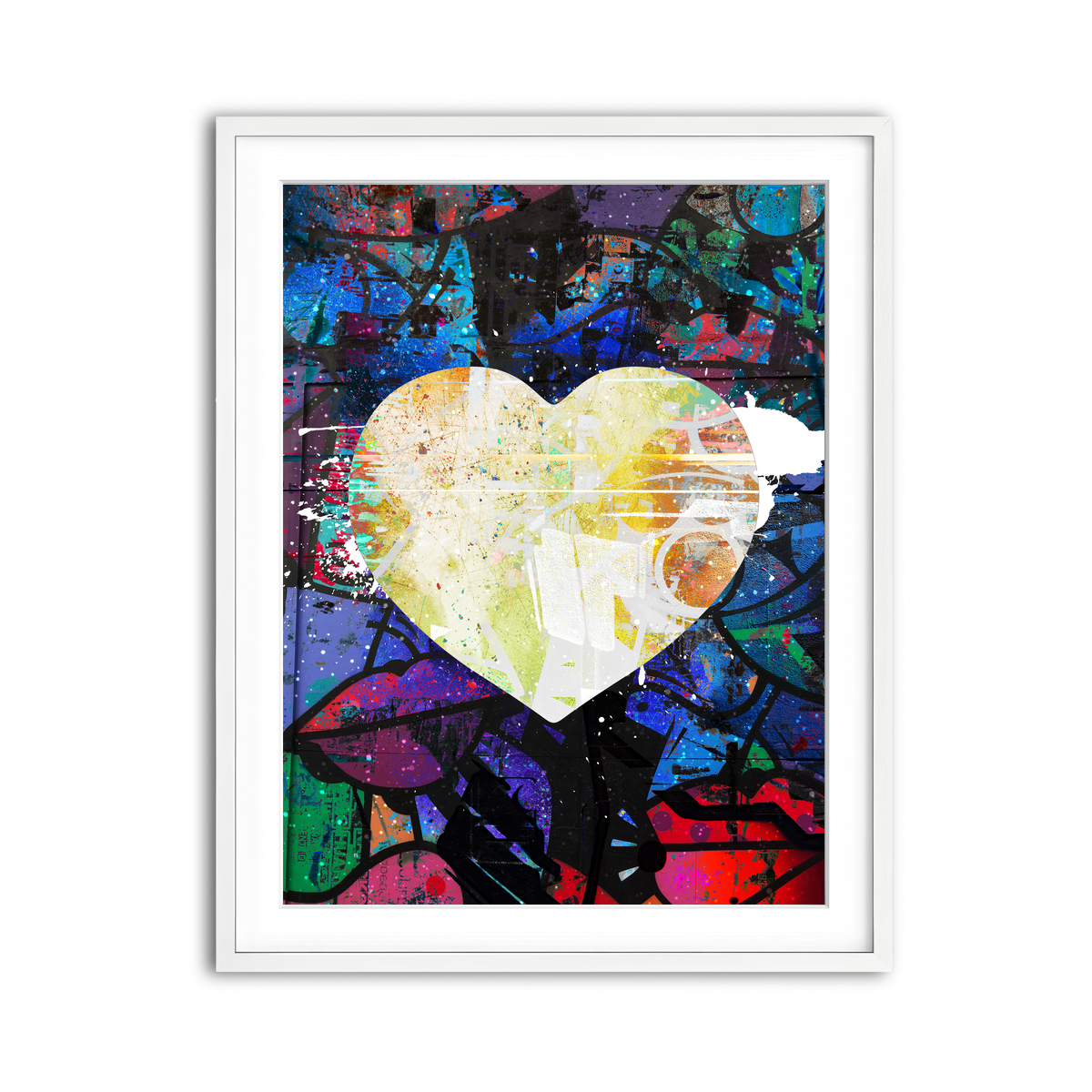 Framed Print 3x4 White