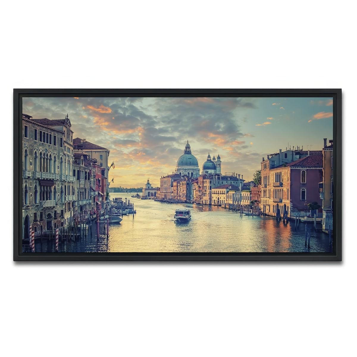 AUTO-MOCKUP WHITE | Grand Canal | 1 Piece | Black Framed Canvas | group=2x1