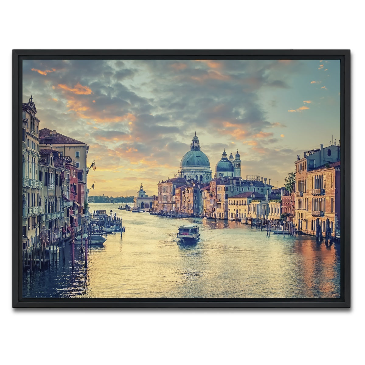 AUTO-MOCKUP WHITE | Grand Canal | 1 Piece | Black Framed Canvas | group=4x3