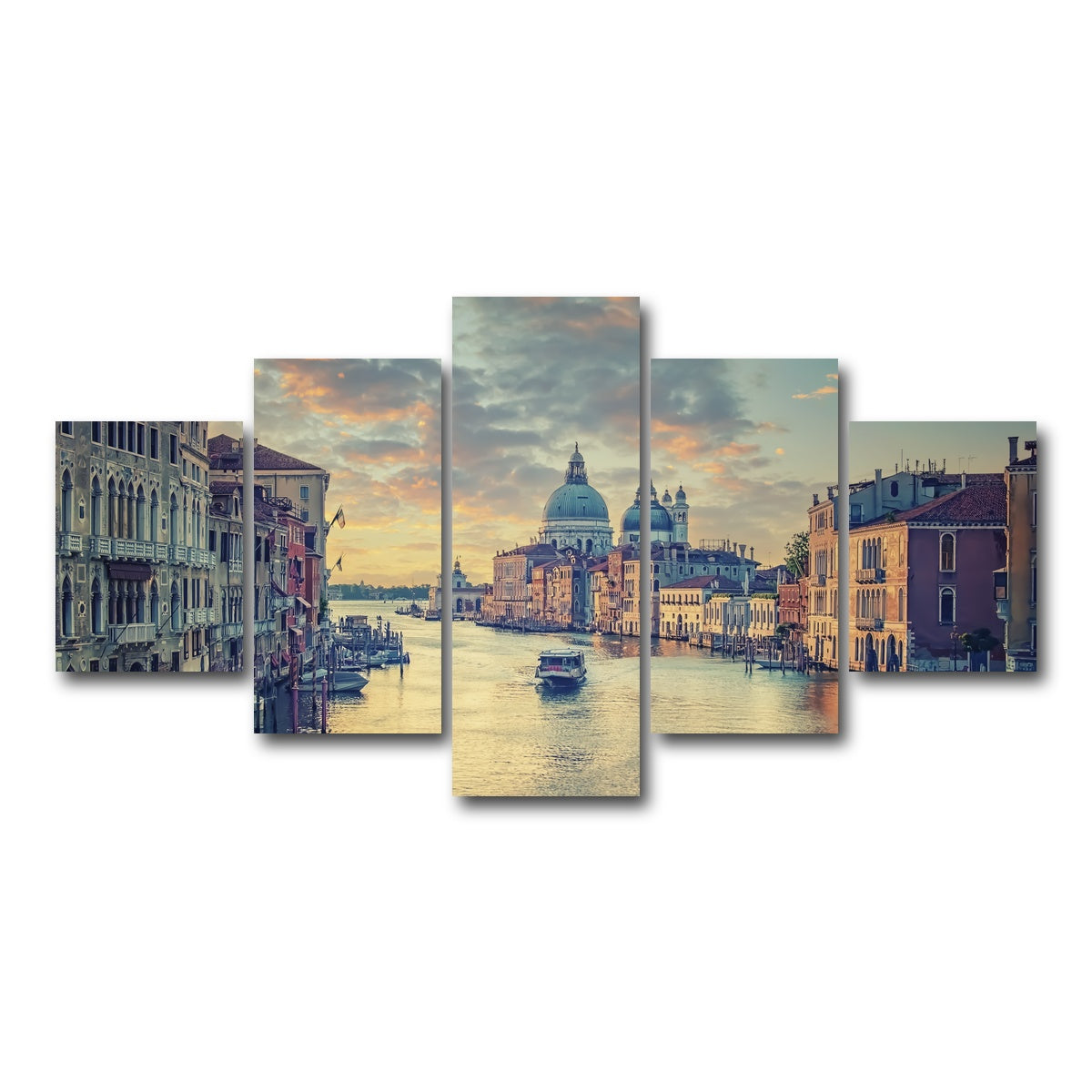 AUTO-MOCKUP WHITE | Grand Canal | 5 Piece | Gallery Wrap Canvas | group=5_short