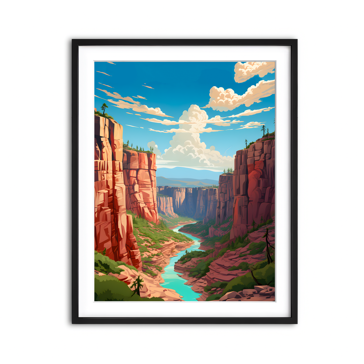 Framed Print 3x4 Black