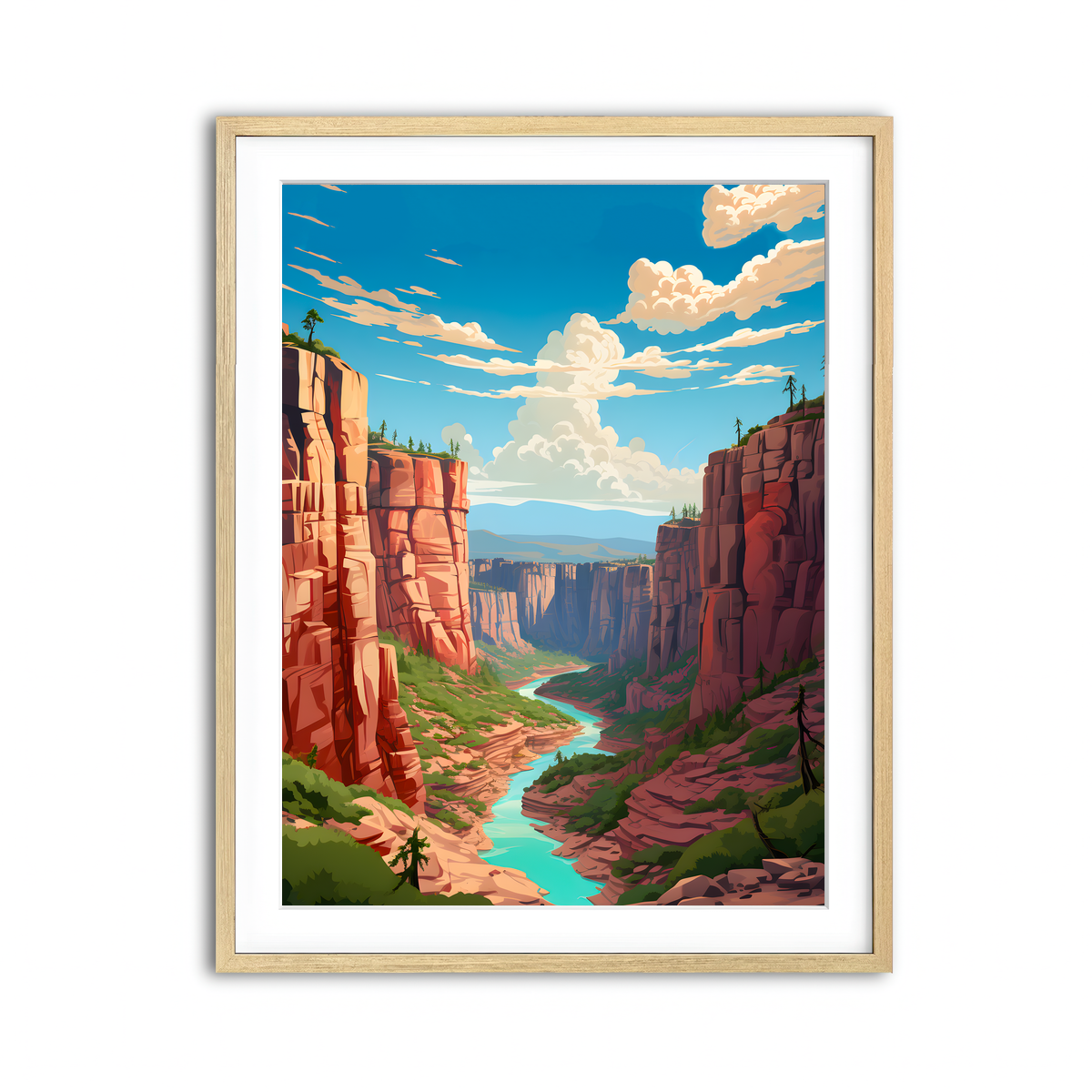 Framed Print 3x4 Natural