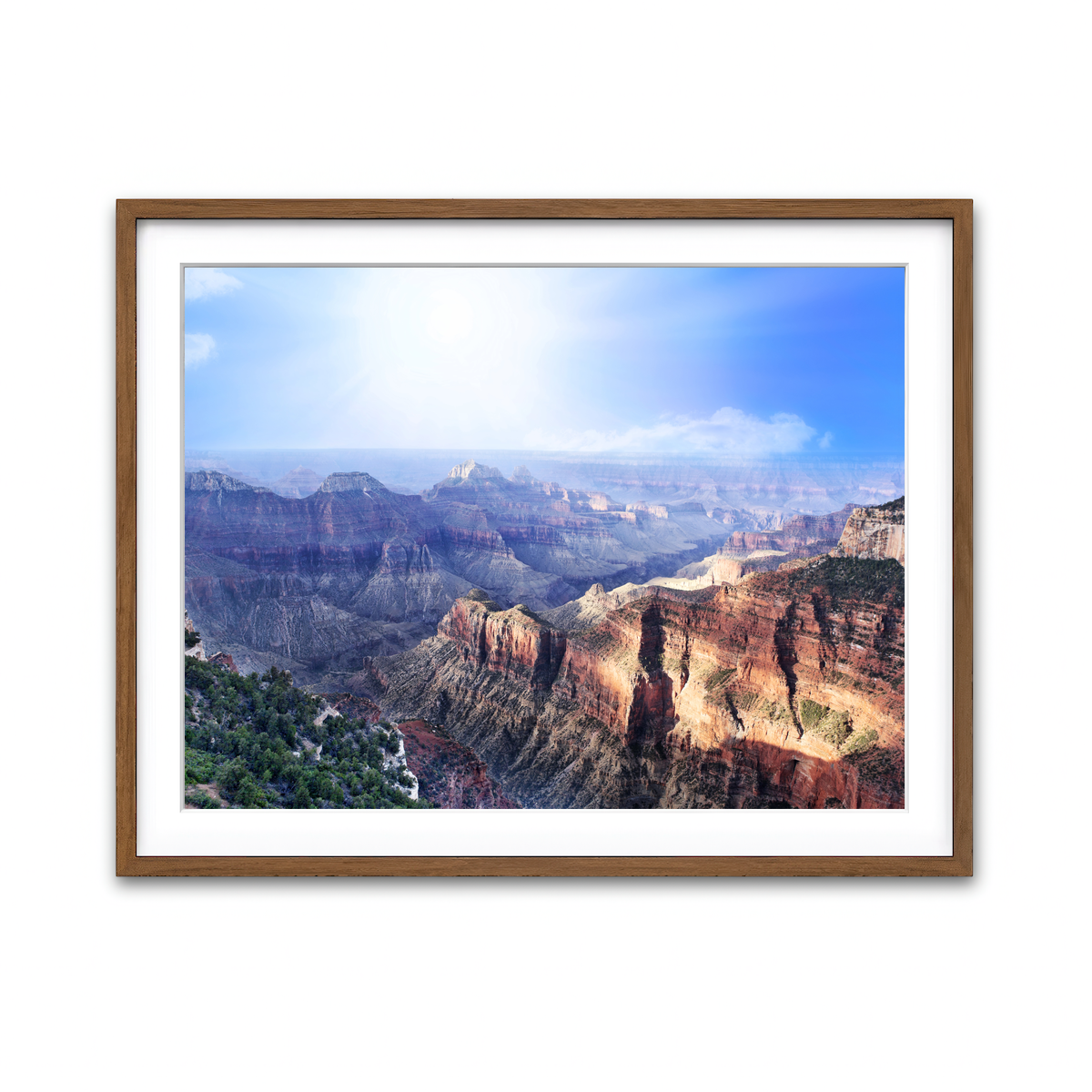 Framed Print 4x3 Walnut