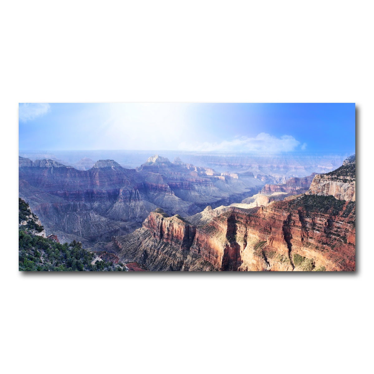 AUTO-MOCKUP WHITE | Grand Canyon Looking From The North Rim | 1 Piece | Gallery Wrap Canvas | group=2x1