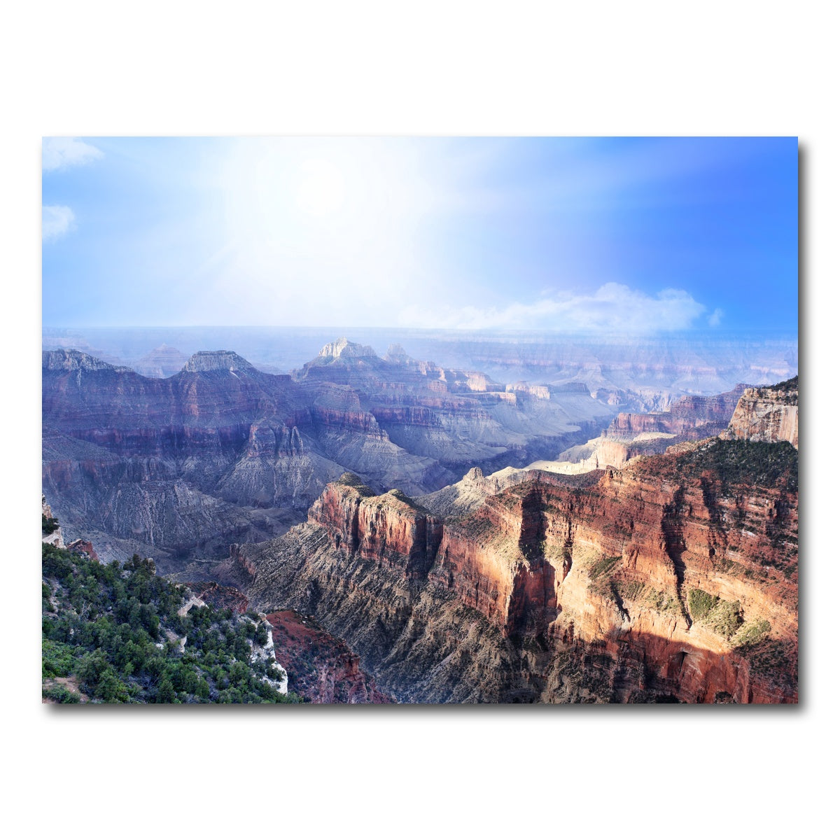 AUTO-MOCKUP WHITE | Grand Canyon Looking From The North Rim | 1 Piece | Gallery Wrap Canvas | group=4x3