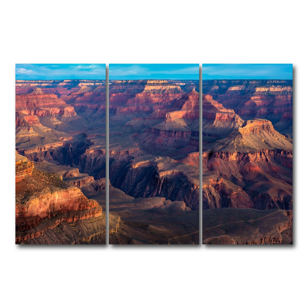 AUTO-MOCKUP WHITE | Grand Canyon National Park | 3 Piece | Gallery Wrap Canvas | group=12x24