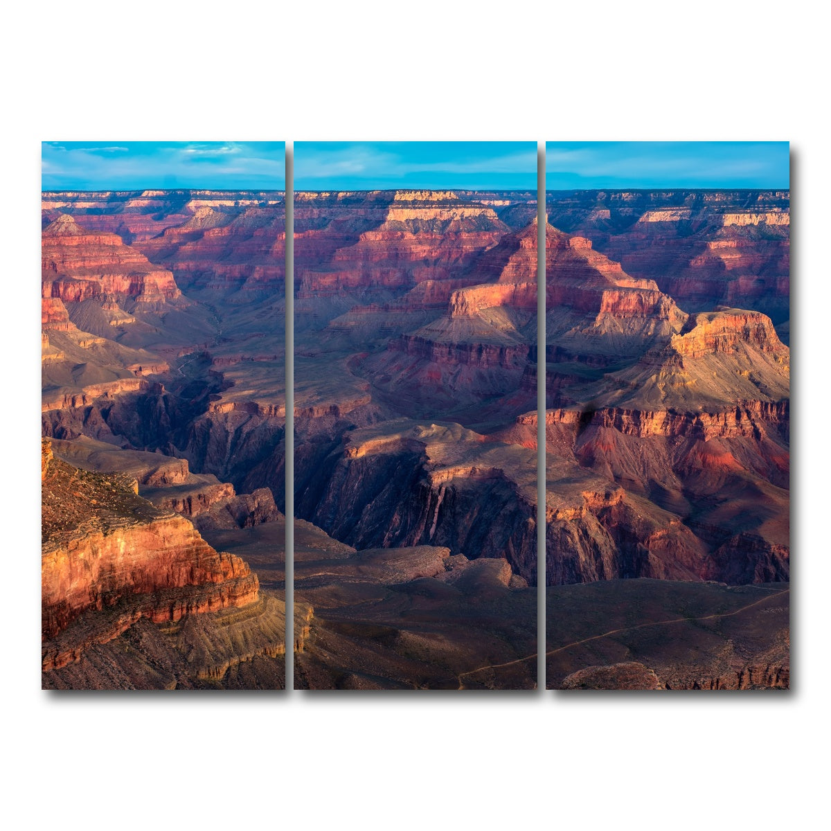 AUTO-MOCKUP WHITE | Grand Canyon National Park | 3 Piece | Gallery Wrap Canvas | group=8x18