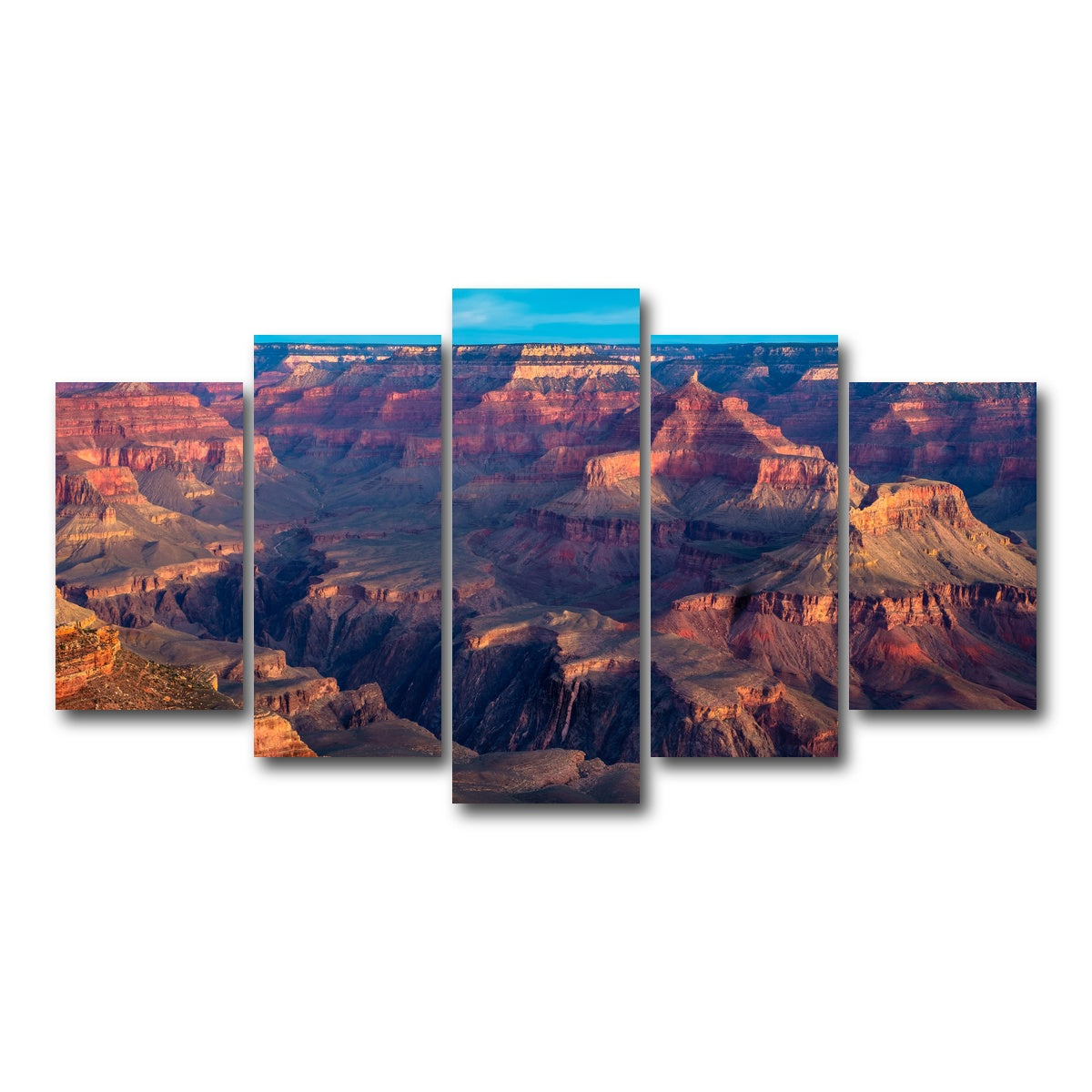 AUTO-MOCKUP WHITE | Grand Canyon National Park | 5 Piece | Gallery Wrap Canvas | group=5_normal
